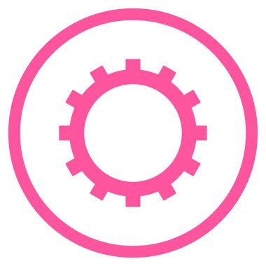 dişli düz vektör simgesi