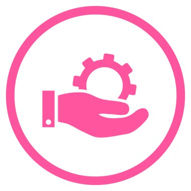 Hizmet düz vektör simgesi