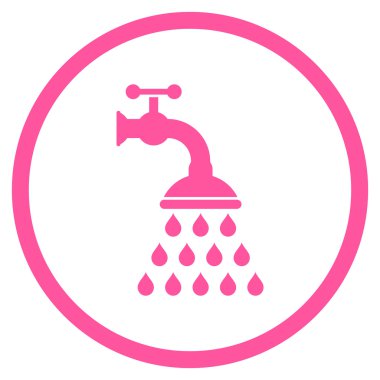 Duş musluk düz vektör simgesi