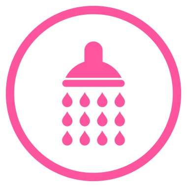 Duş düz vektör simgesi