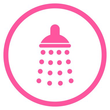 Duş düz vektör simgesi