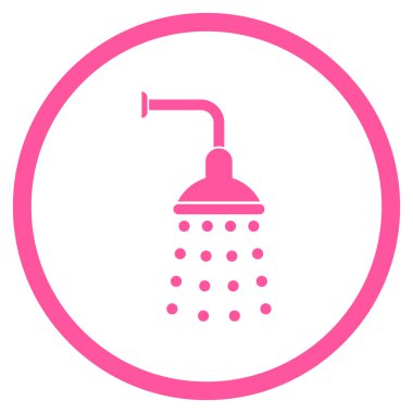 Duş düz vektör simgesi