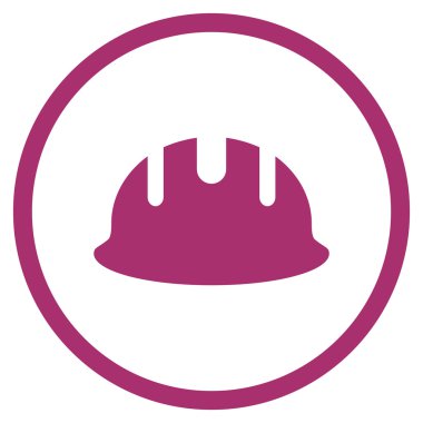 Oluşturucu işçisi düz vektör simgesi