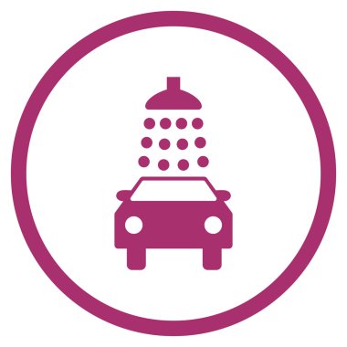 Araba Yıkama Düz Vektör Simgesi