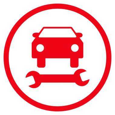 Araba tamir düz vektör simgesi