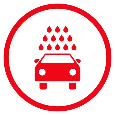 Araba Yıkama Düz Vektör Simgesi