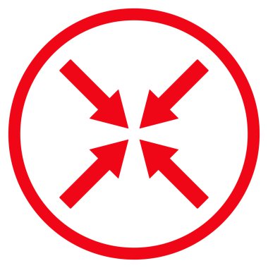 Merkezi oklar düz vektör simgesi