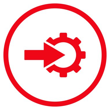 COG Tümleştirme düz vektör simgesi