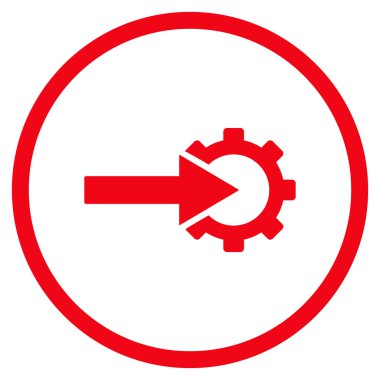 COG Tümleştirme düz vektör simgesi