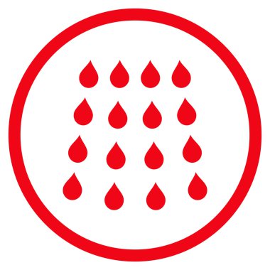 Damla düz vektör simgesi