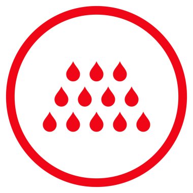 Damla düz vektör simgesi