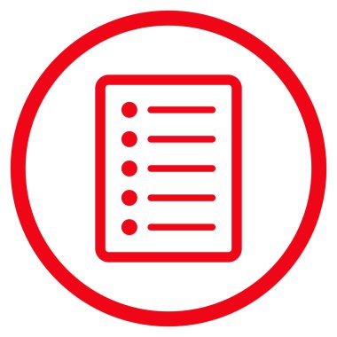 Liste sayfa düz vektör simgesi