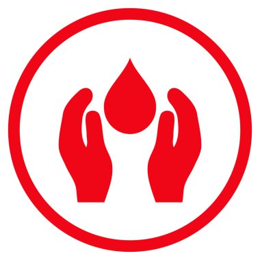 Su bakımı düz vektör simgesi