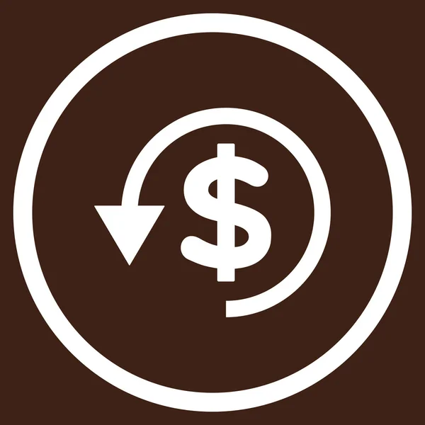 Chargeback Flat Vector Icon — Stock Vector