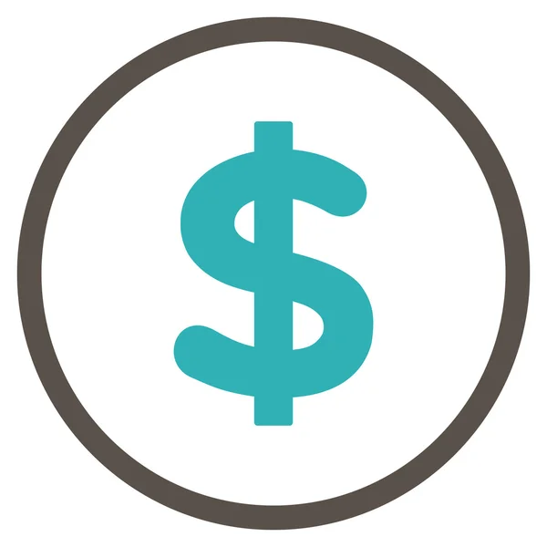 Dólar icono de vector plano — Vector de stock