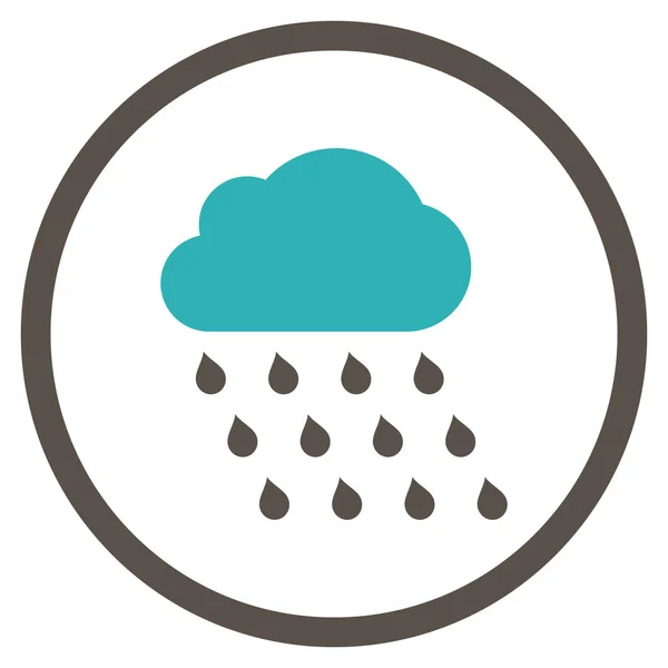 Εικονίδιο επίπεδη διάνυσμα σύννεφο βροχής — Διανυσματικό Αρχείο