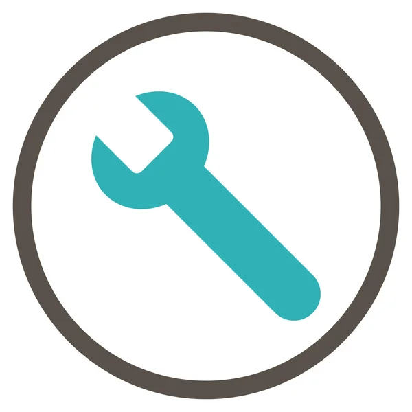 Wrench Flat Vector Icon — Stock Vector