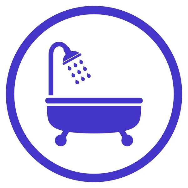 Shower Bath Flat Vector Icon — Stockvector
