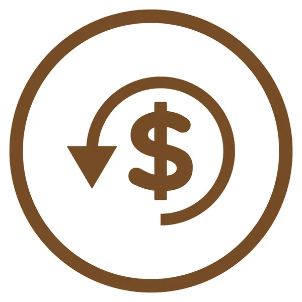Chargeback Flat Vector Icon — Stock Vector