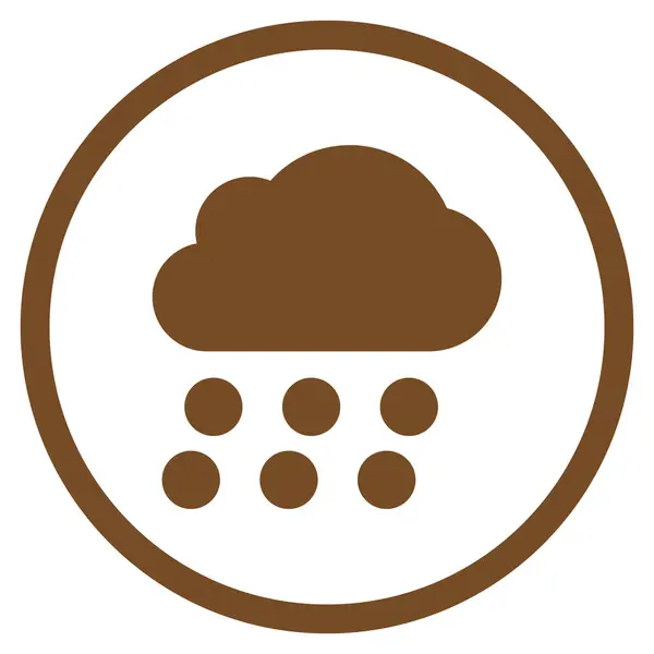 Ícone de vetor plano de nuvem de chuva —  Vetores de Stock