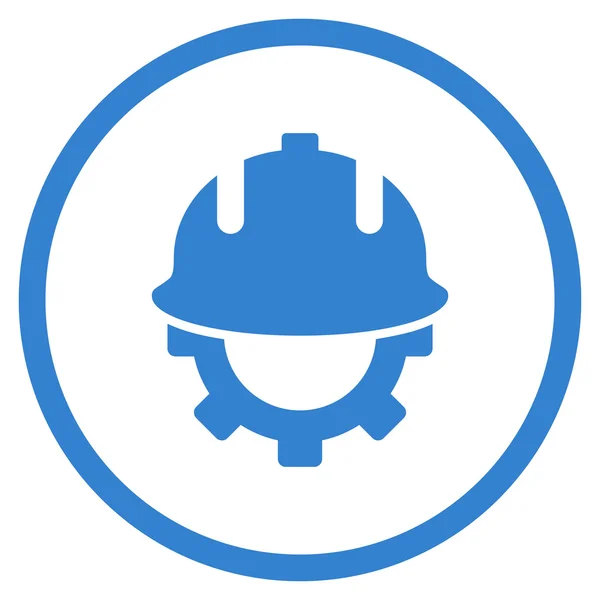 Capacete de desenvolvimento Flat Vector Icon —  Vetores de Stock