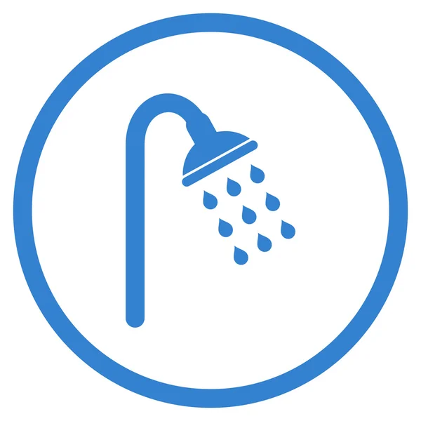 Shower Flat Vector Icon — Stock Vector