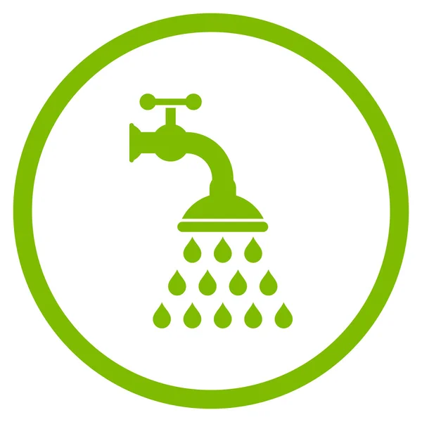 Shower Tap Flat Vector Icon — Stock Vector