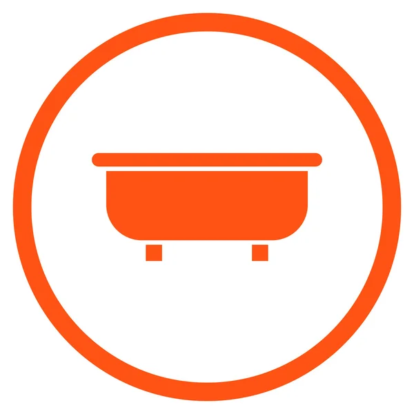 Bathtub Flat Vector Icon — Stock Vector