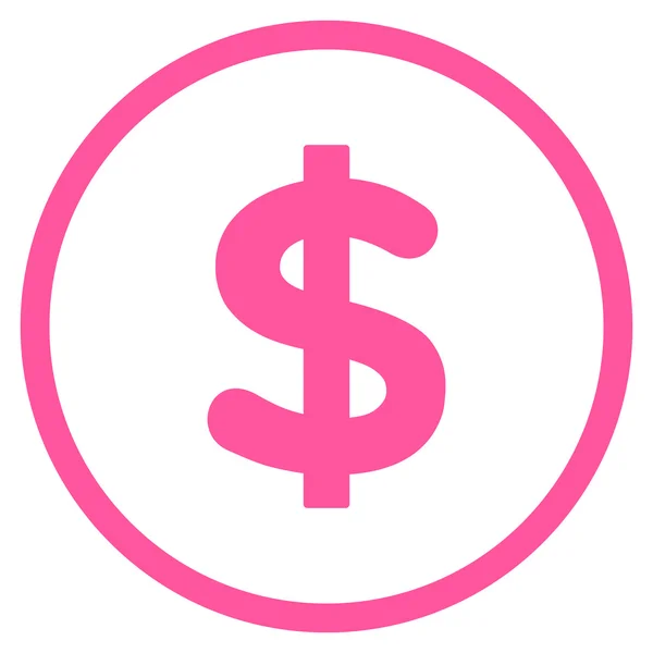 Dolar płaski wektor ikona — Wektor stockowy