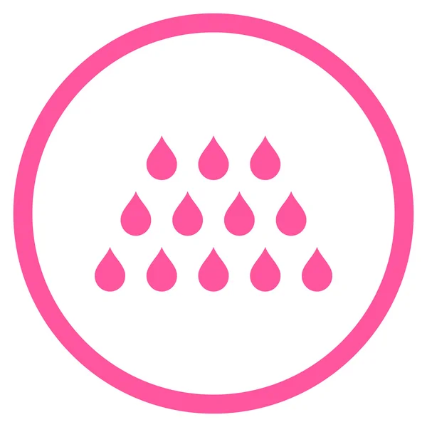 Drops Flat Vector Icon — Stock Vector