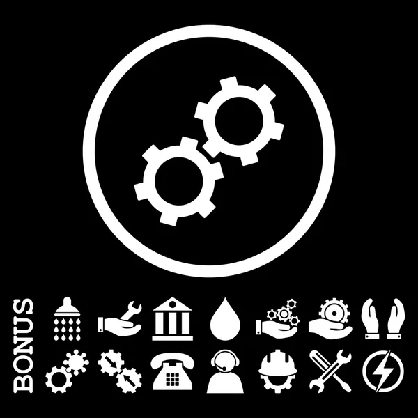 Icono de Vector Redondeado Plano con Bonus — Vector de stock