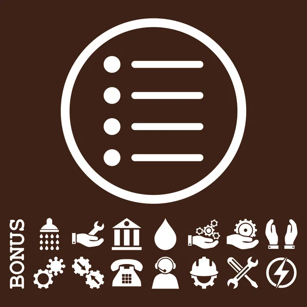 Elementy płaskie wektor zaokrąglona ikona z Bonus — Wektor stockowy