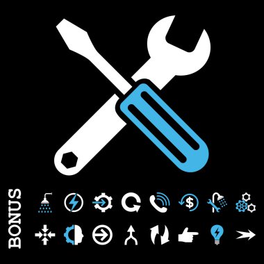 Bonus ile seçenekleri düz vektör simgesi