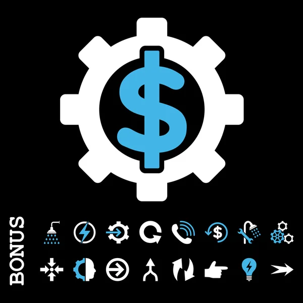 Opções Financeiras Flat Vector Icon Com Bônus — Vetor de Stock