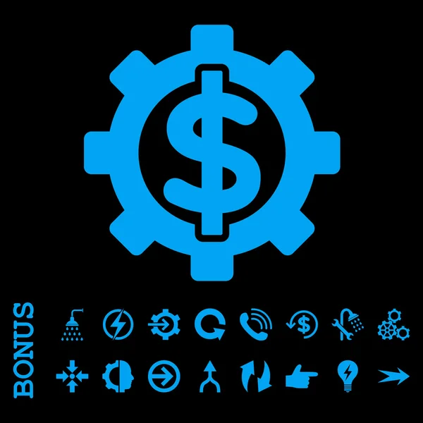 Opcje finansowe płaskie wektor ikona z Bonus — Wektor stockowy