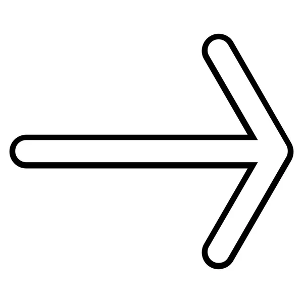 Arrow Right Outline Vector Icon — Stock Vector