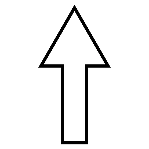 Freccia su sottile linea icona vettoriale — Vettoriale Stock