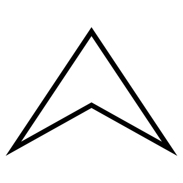 Icono del vector de movimiento de la punta de flecha hacia arriba — Vector de stock