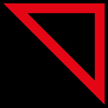 Anahat vektör simge yukarı ok ucu