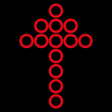 Yuvarlak kontur vektör simge yukarı ok