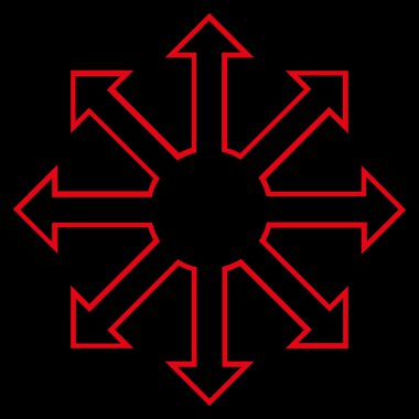 Oklar anahat vektör simgeyi büyütmek