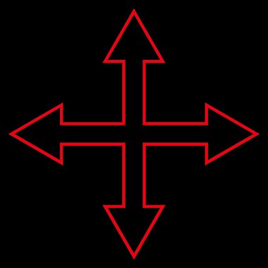 Oklar kontur vektör simge en üst düzeye çıkarmak