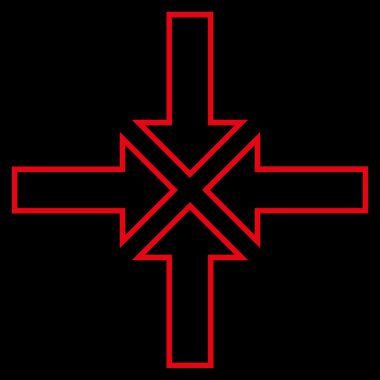 Toplantı noktası dağılımı vektör simgesi