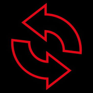 Anahat vektör simge döndürmek