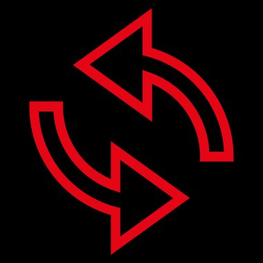 Update okları anahat vektör simgesi