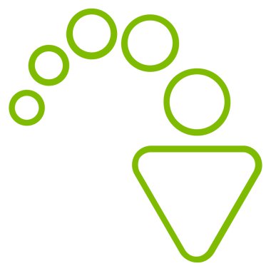 Kontur vektör simge Yinele