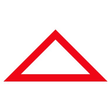 Kontur vektör simge yukarı ok ucu