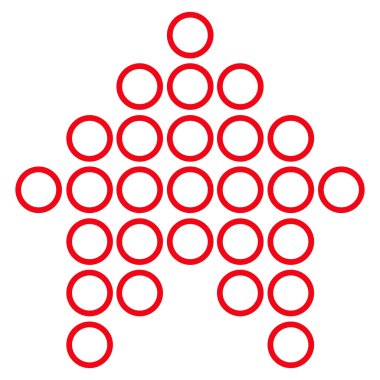 Yuvarlak ince çizgi vektör simge yukarı ok