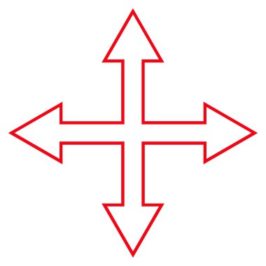 Oklar kontur vektör simge en üst düzeye çıkarmak