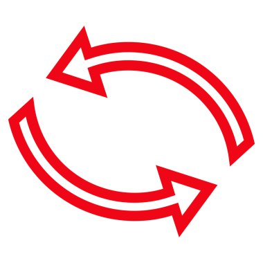 Update okları anahat vektör simgesi